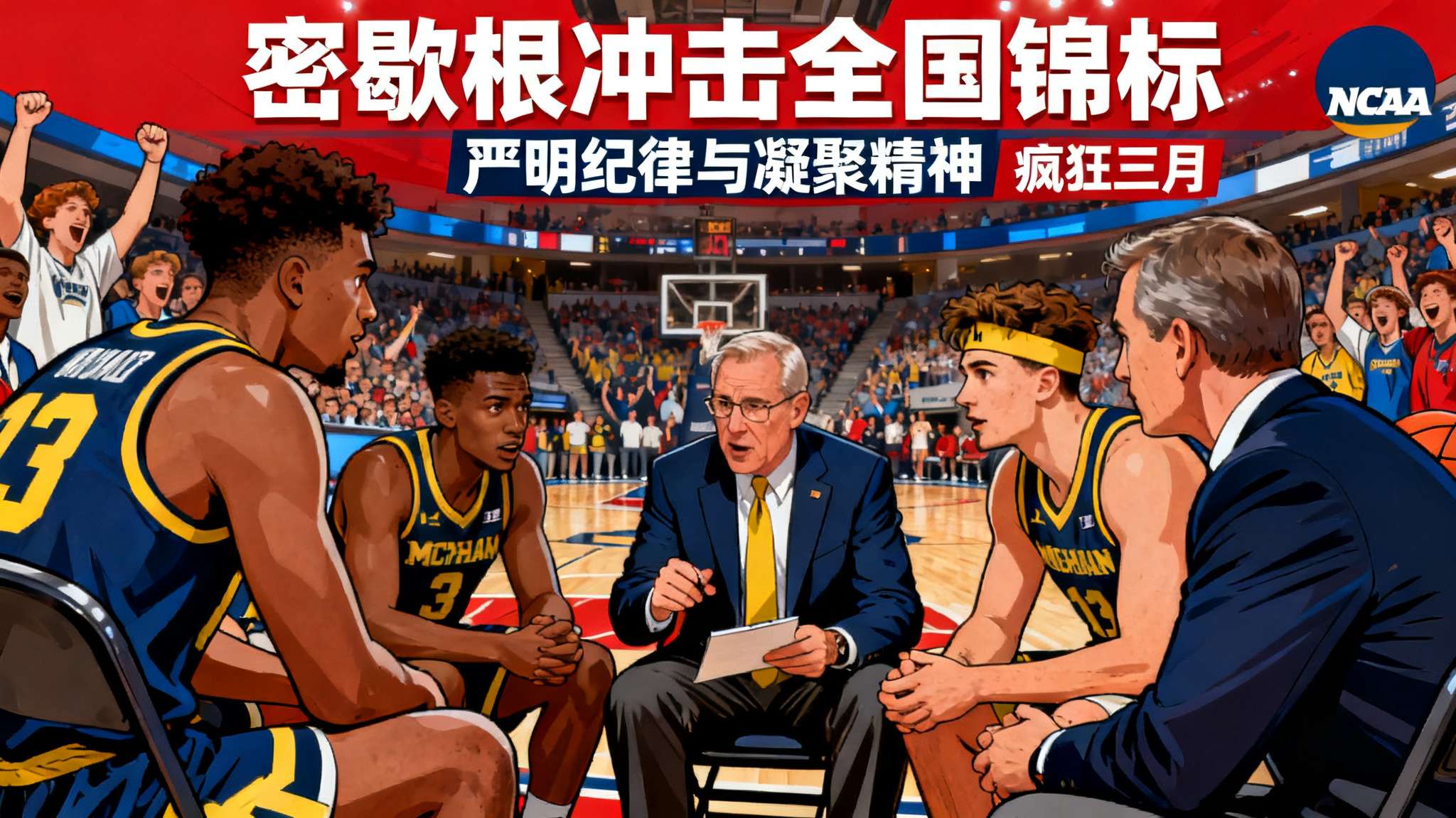 总而言之，有理由相信这种严明纪律与凝聚精神会引领密歇根进一步冲击全国锦标，再造更